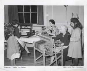 Weaving - Kate Van Cleve - 1944 Fall Folk Festival