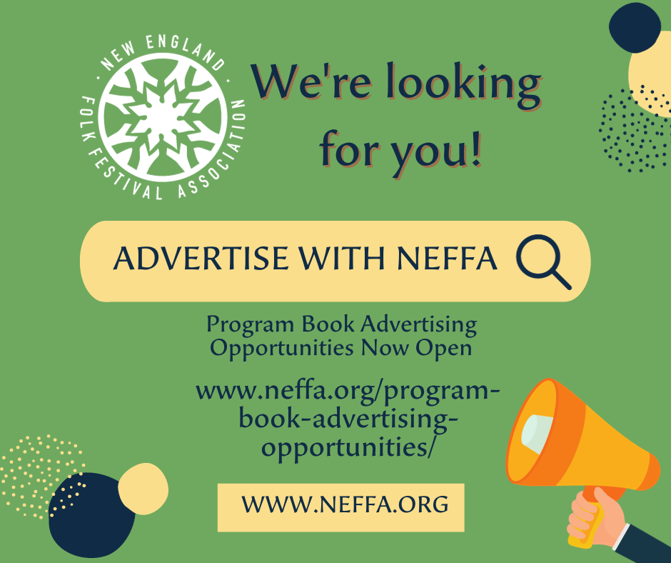 Program Book Advertising Opportunities New England Folk Festival